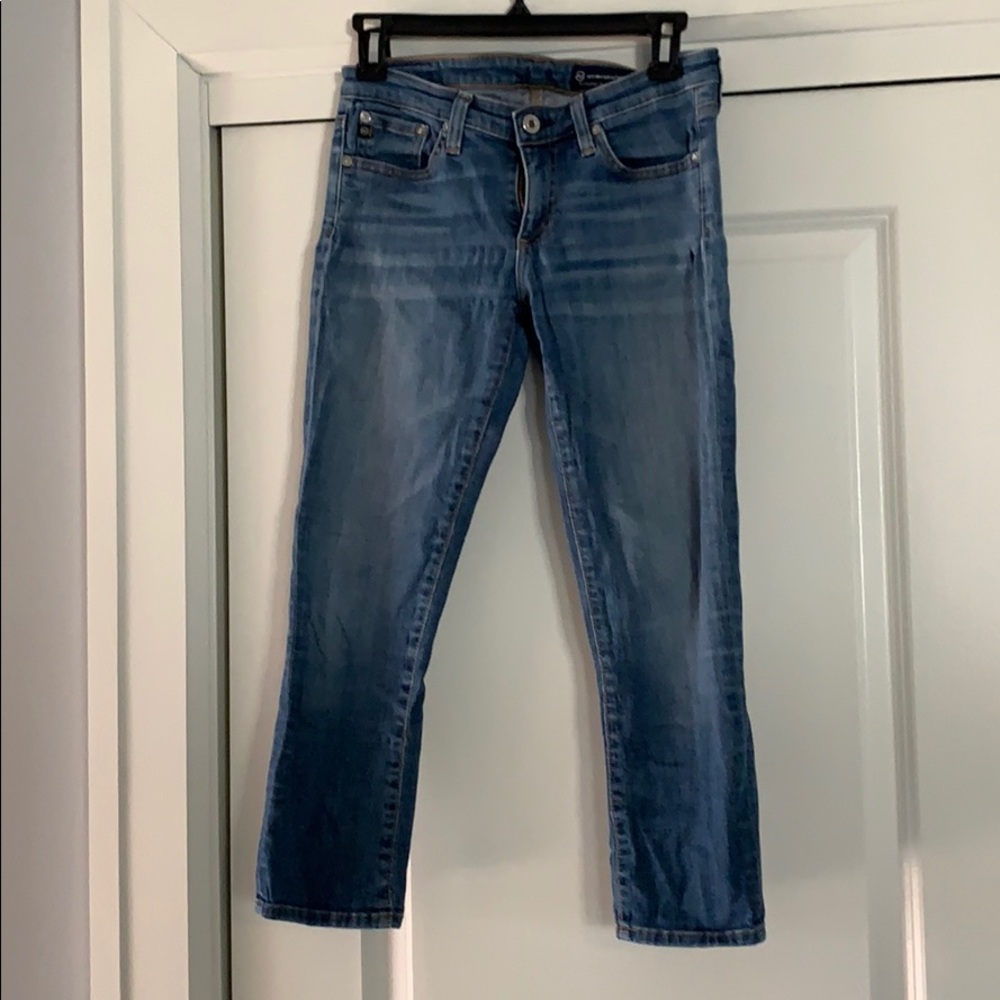 AG crop skinny jeans